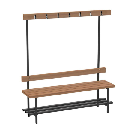 Скамья для раздевалок с вешалкой (односторонняя) ZSO